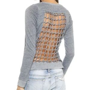 Chaser Tri-Blend Knot Back Long Sleeve Tee | L